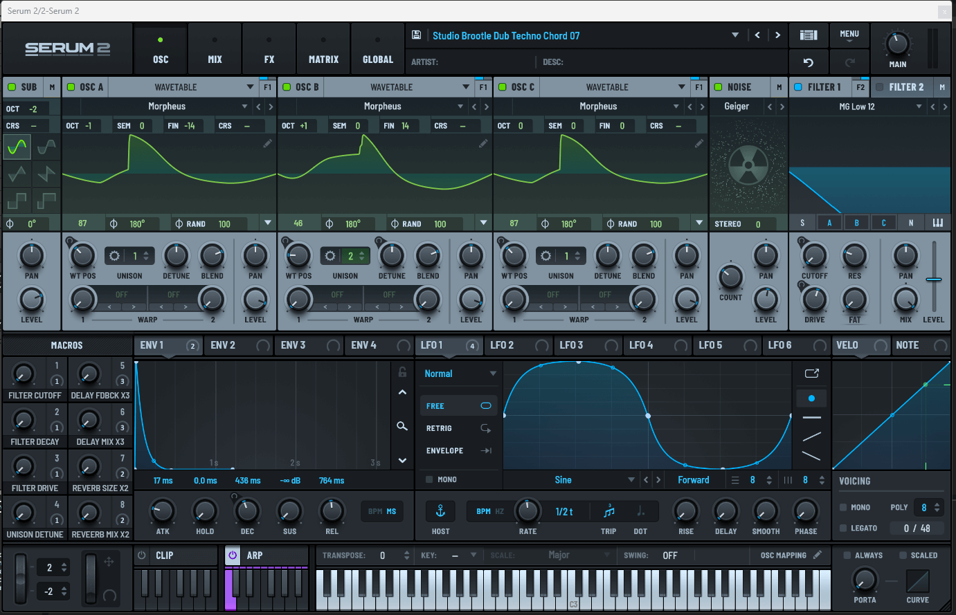 Dub Techno Chords for Serum 2
