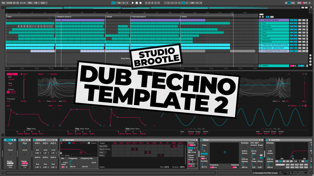 Dub Techno Template 2 - For Ableton Live 10 and above