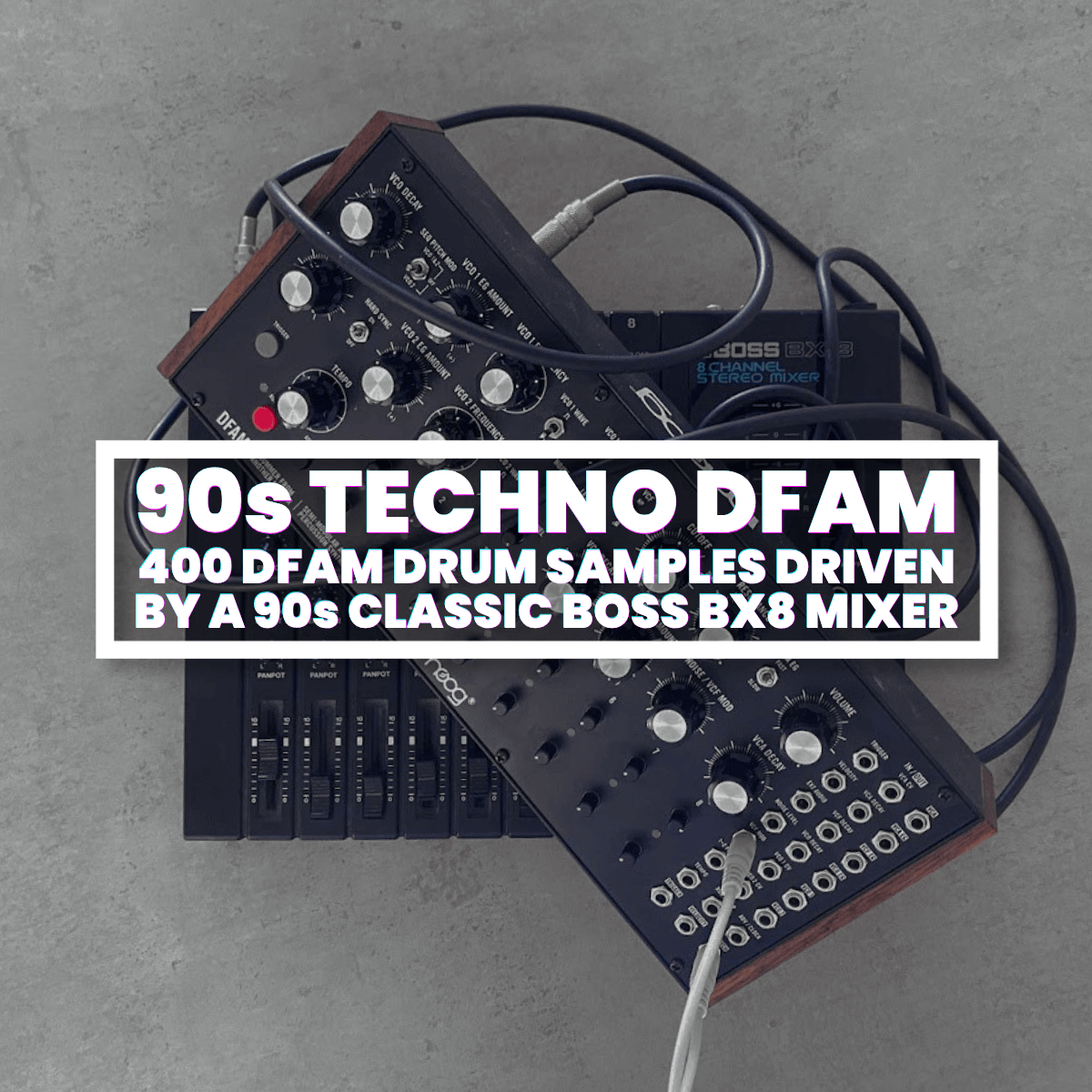 90s Techno DFAM - 400 Drum Samples Pack